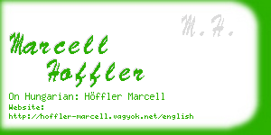 marcell hoffler business card